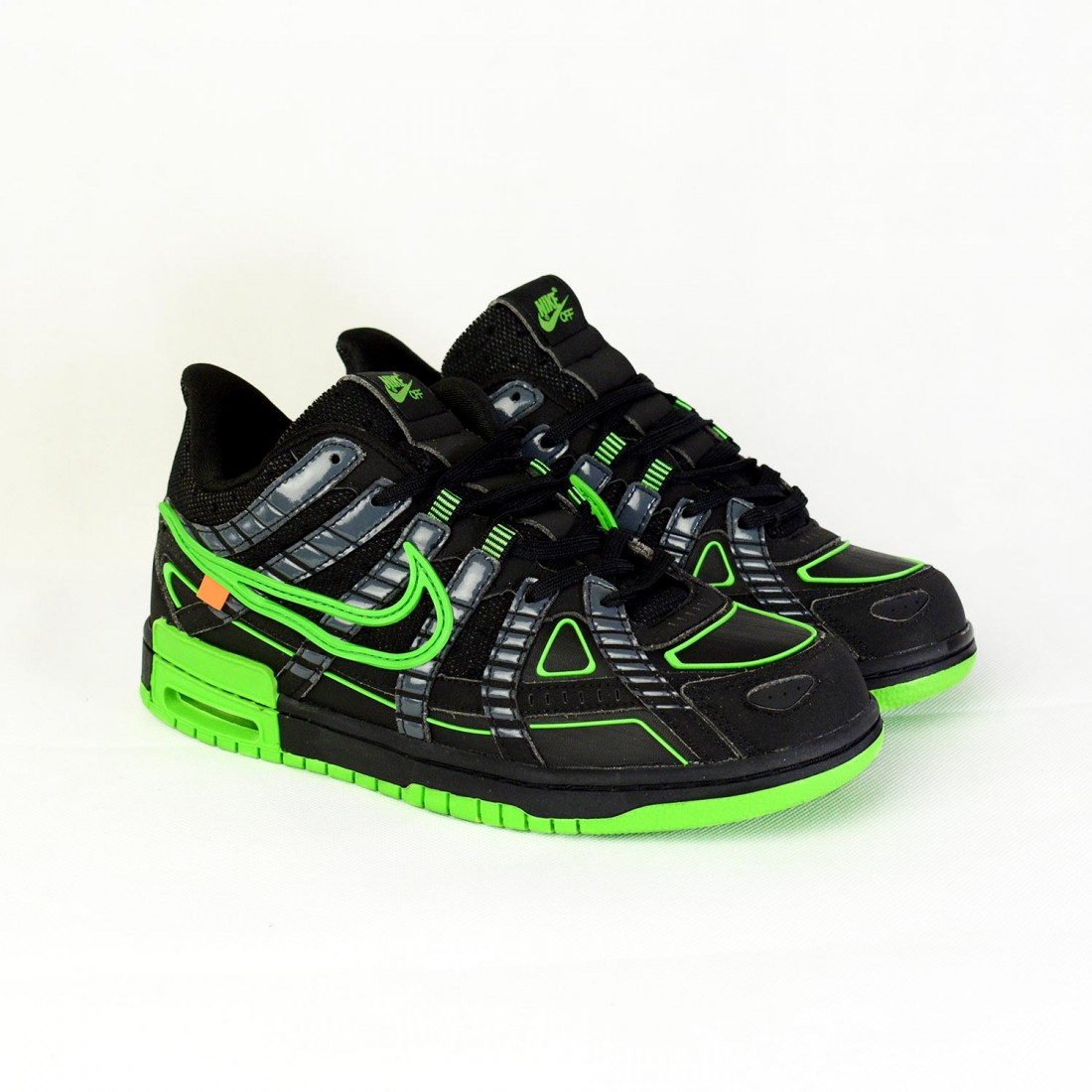 green strike off white